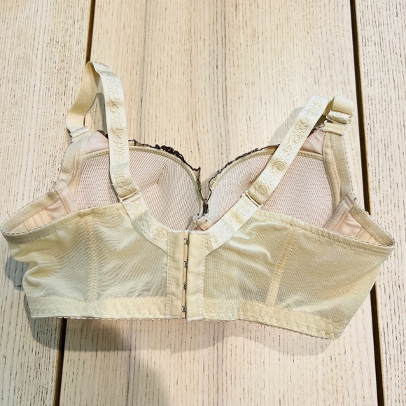 Women Super Push Up Bra Embroidery Lingerie Lace sexy floral Thick Padded Bras - Picture 8 of 15